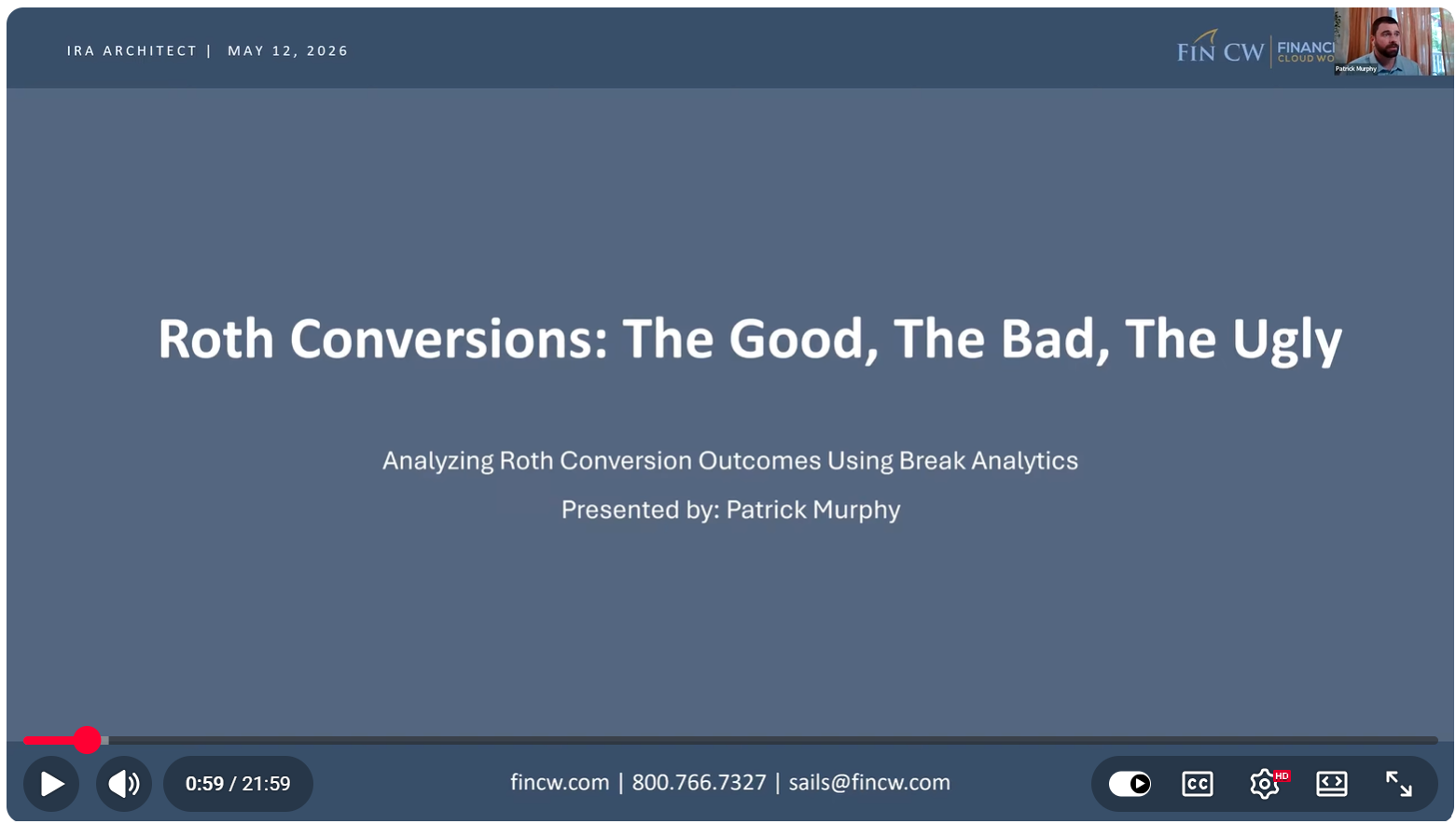 Roth Conversions: The Good, The Bad, The Ugly thumbnail